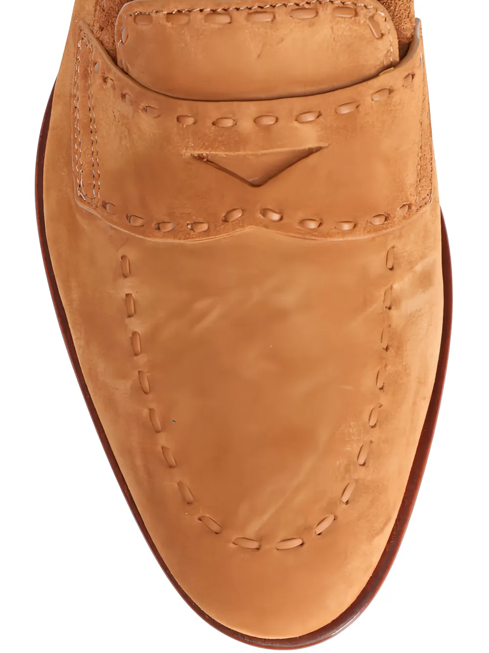 Santoni Marlene suede loafers Beige