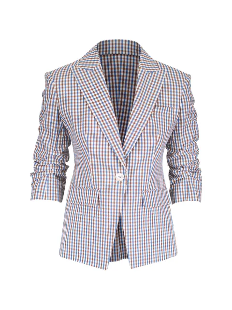 Veronica Beard Clayton gingham-check blazer