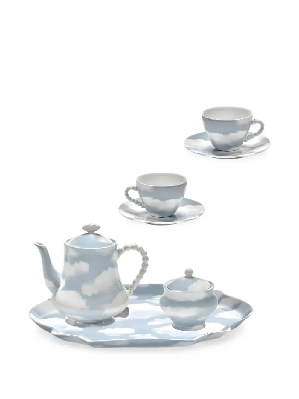 Serax Cloud-pattern Cup And Saucer Set In Blue