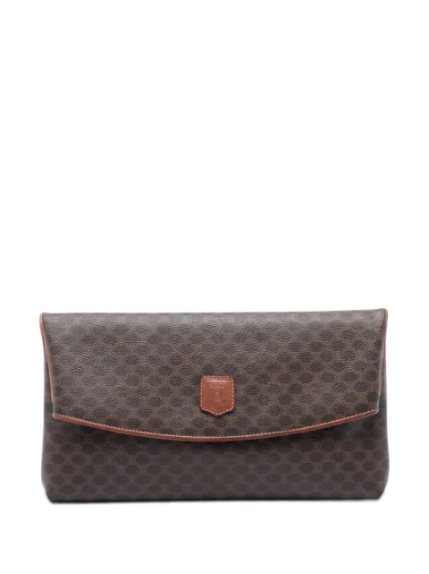 Celine Pre-Owned 2007 Macadam Coated Canvas clutch bag
