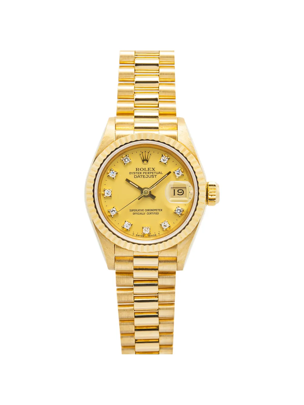 Rolex pre-owned Datejust 26mm watch - Gold