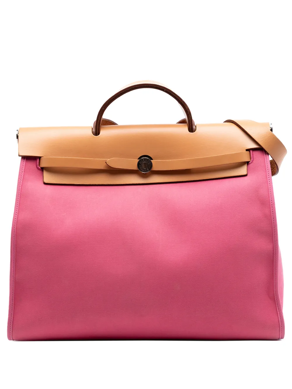 Hermès Pre-Owned 2011-2013 Toile Herbag Zip 39 satchel - Braun