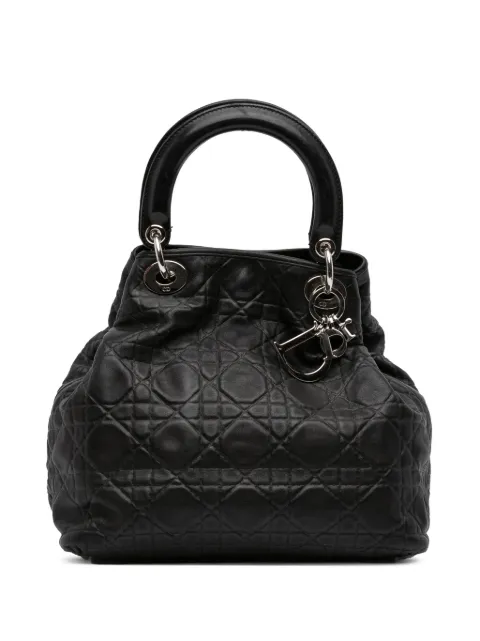 Christian Dior Pre-Owned 2008 ラムスキン カナージュ ソフト レディ ディオール トートバッグ