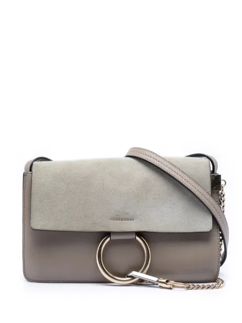 Chloé Pre-Owned bolsa crossbody Faye pequeña de piel de becerro y gamuza 2018
