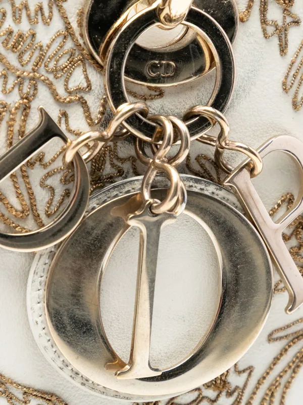 Christian Dior Pre-Owned 2022 ミディアム カーフスキン エンブロイ