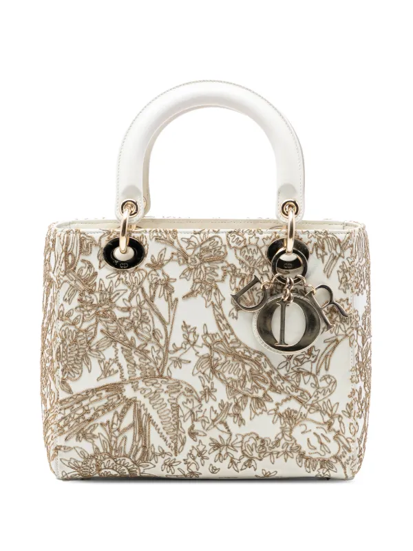 Christian Dior Pre-Owned 2022 ミディアム カーフスキン エンブロイ