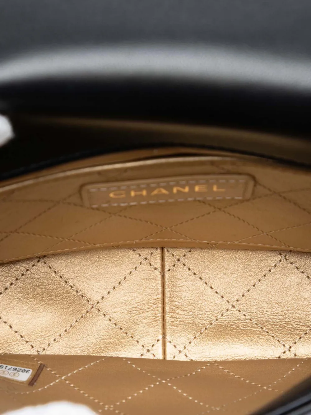Chanel Pre-owned 2020 Lambskin Lucky Charms Flap Crossbody Bag in Black, view 5