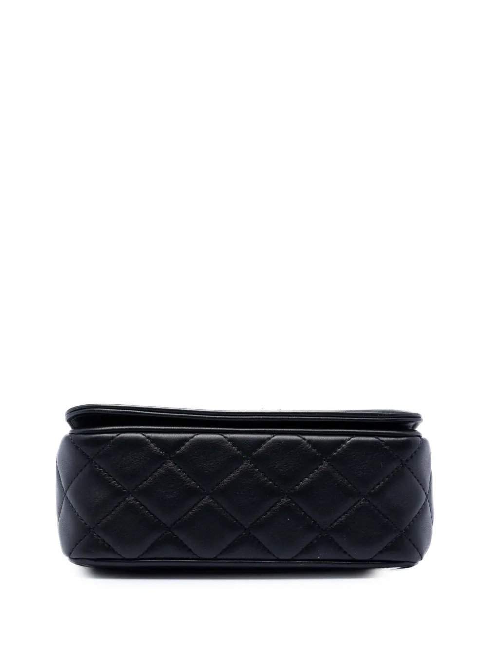 Chanel Pre-owned 2020 Lambskin Lucky Charms Flap Crossbody Bag in Black, view 4