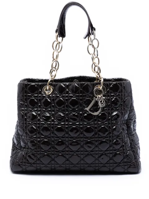 Christian Dior Pre-Owned 2012 Large Patent Cannage Lady Dior Soft Shopping tote bag