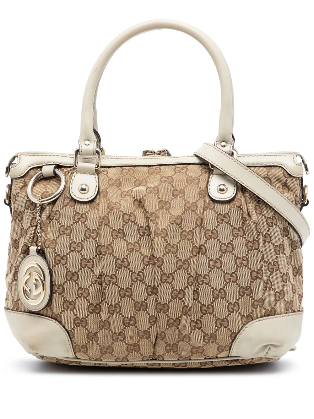 Gucci Pre-Owned 2016-2026 GG Canvas Sukey satchel - Toni neutri
