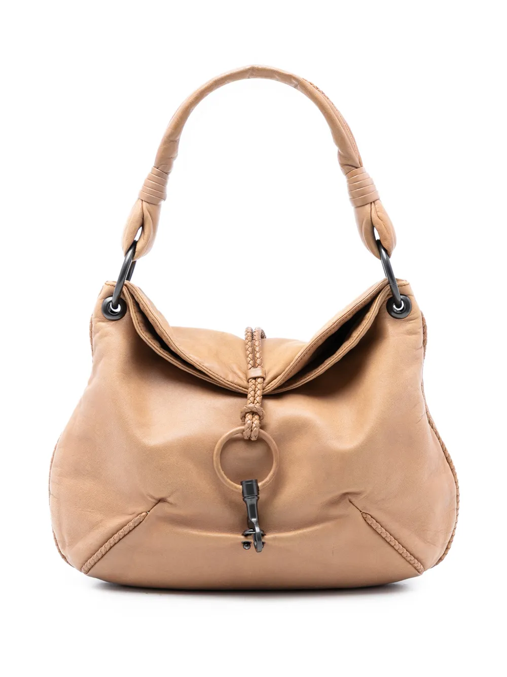 Bottega Veneta Pre-Owned 2000-2007 Leather Braided shoulder bag - Marrone