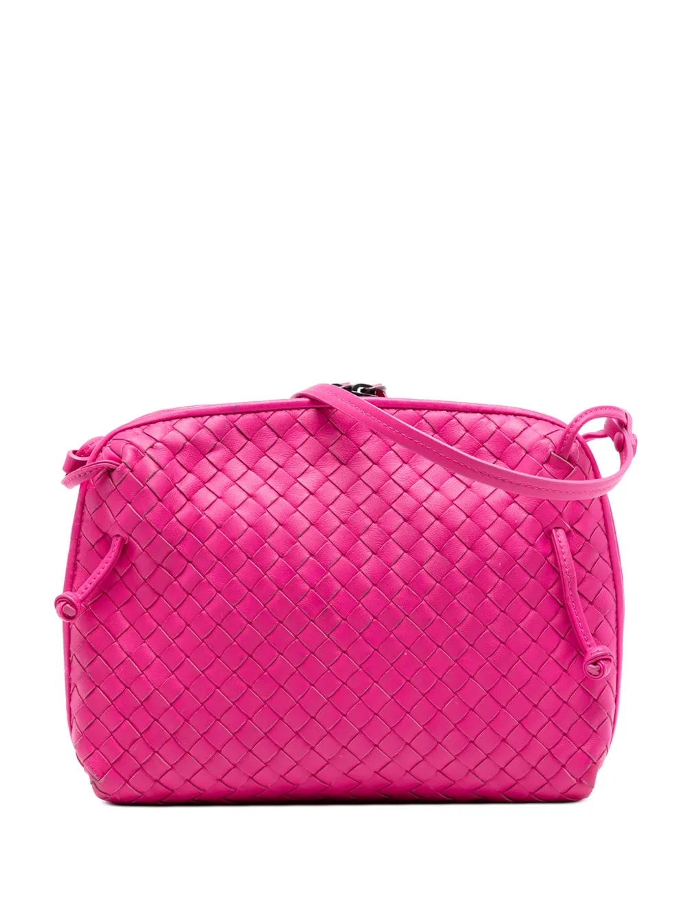Bottega Veneta Pre-Owned 2012-2026 Mini Nappa Intrecciato Nodini crossbody bag - Pink