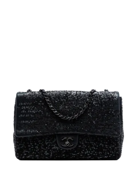 CHANEL Pre-Owned bolsa de hombro Jumbo Classic Sequins Single Flap 2011
