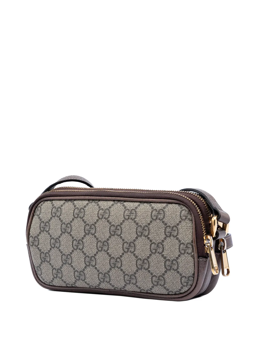 Gucci Pre-Owned 2016-2026 Mini GG Supreme Web Ophidia Triple Zip