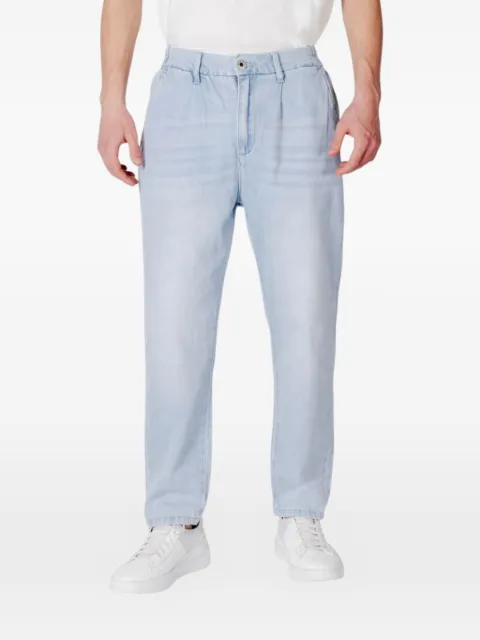 GIANNI LUPO pleated elasticated-waistband jeans