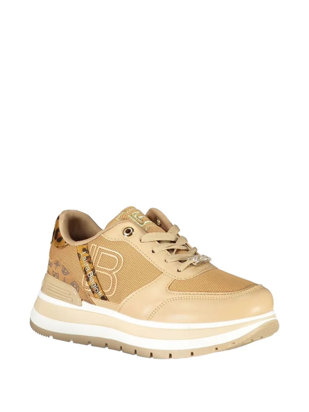 Laura Biagiotti leopard-print sneakers Beige