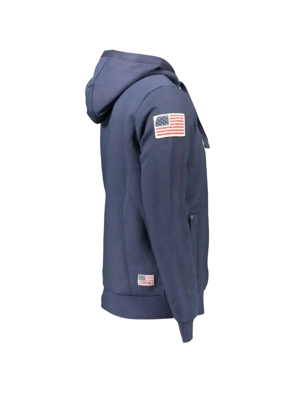 U.S. POLO ASSN. Hoodie met geborduurd logo Blauw