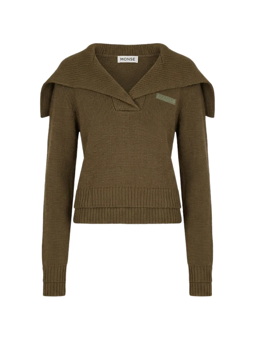 Monse sailor-collar sweater - Verde