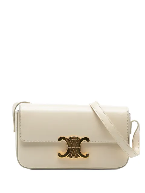 Celine Pre-Owned 2021 Shiny Calfskin Triomphe Claude shoulder bag