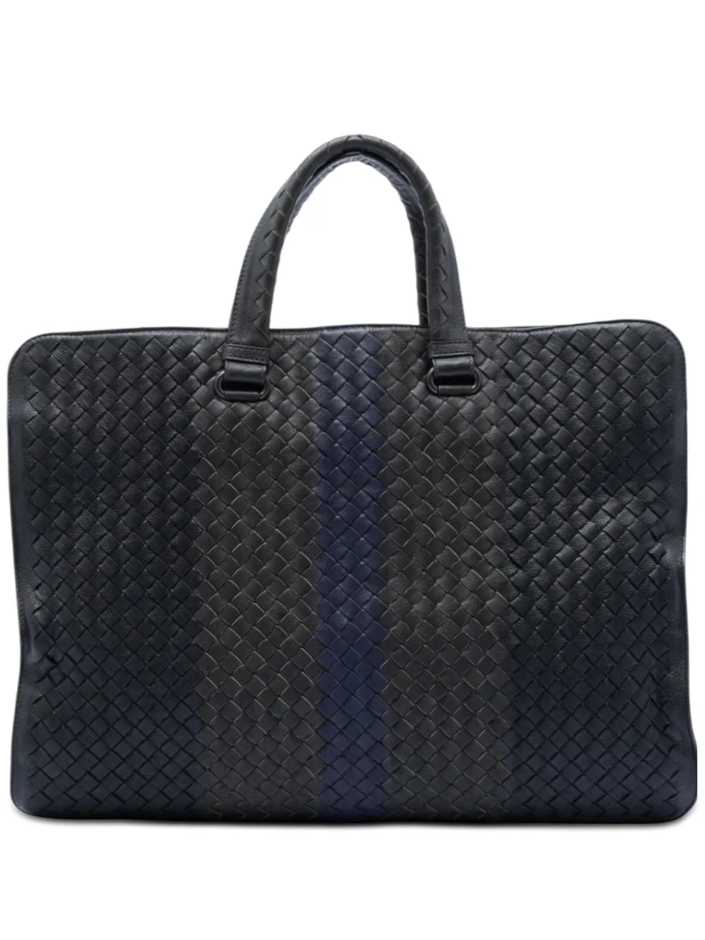 Bottega Veneta Pre-Owned 2012-2026 Intrecciato Club Fume Aktentasche aus Nappaleder - Schwarz