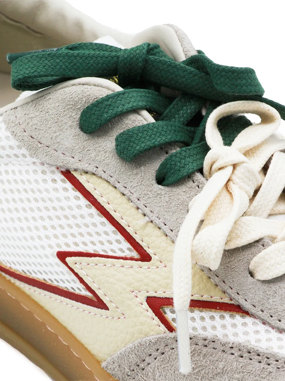 MOA CONCEPT lightning-bolt patch panelled sneakers Wit