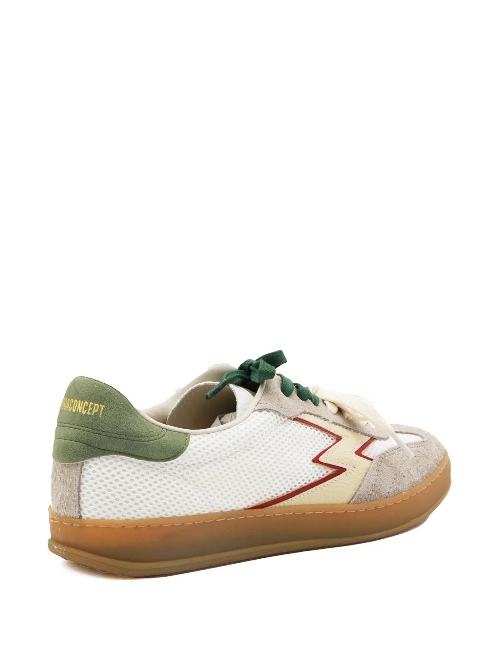 MOA CONCEPT lightning-bolt patch panelled sneakers Wit