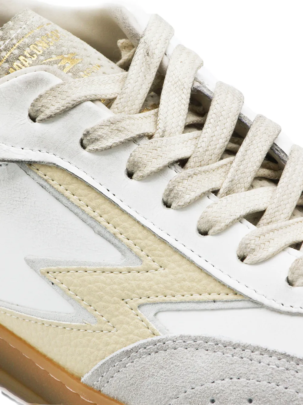 MOA CONCEPT lightning-bolt patch panelled sneakers Wit