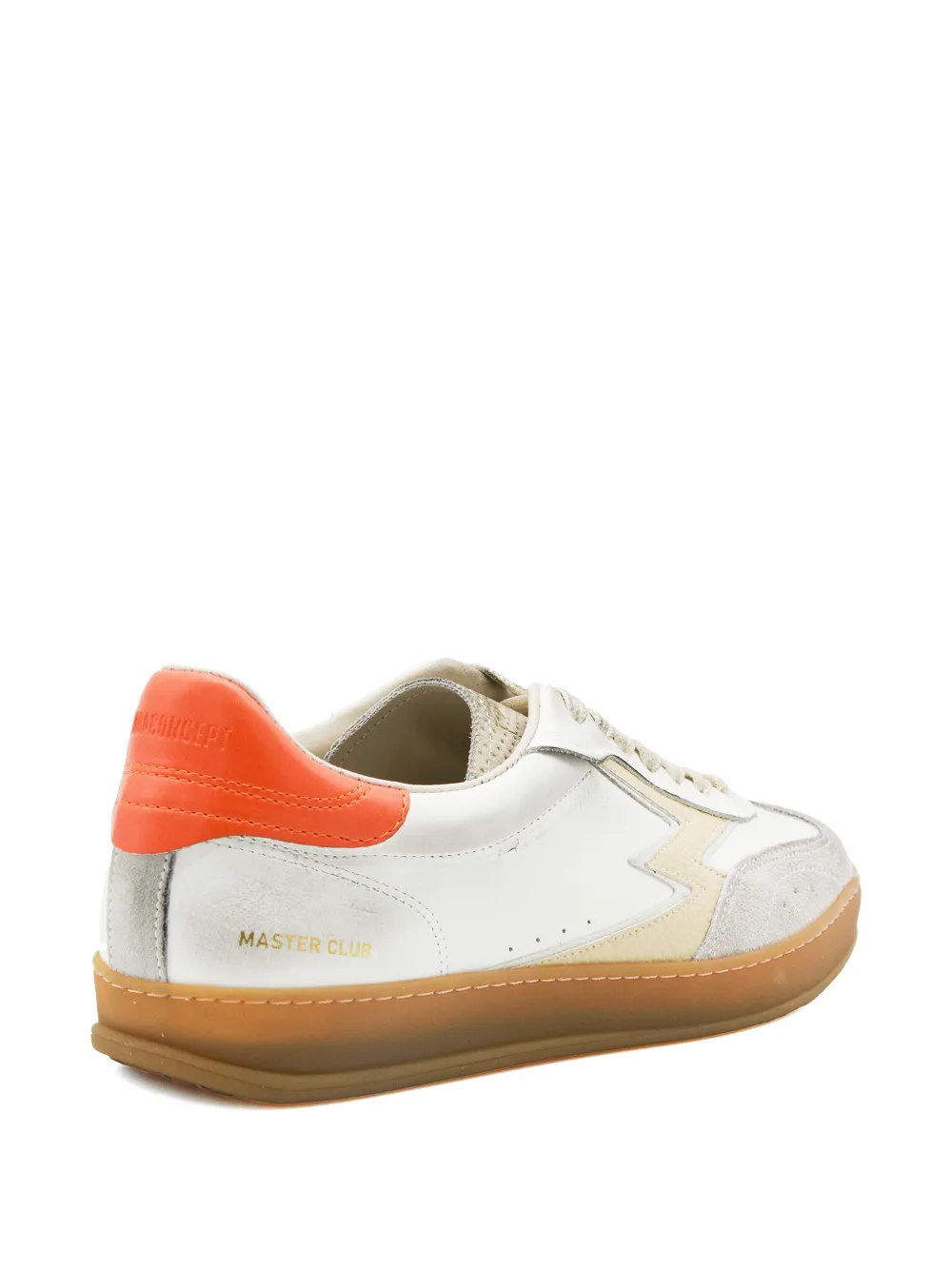 MOA CONCEPT lightning-bolt patch panelled sneakers Wit