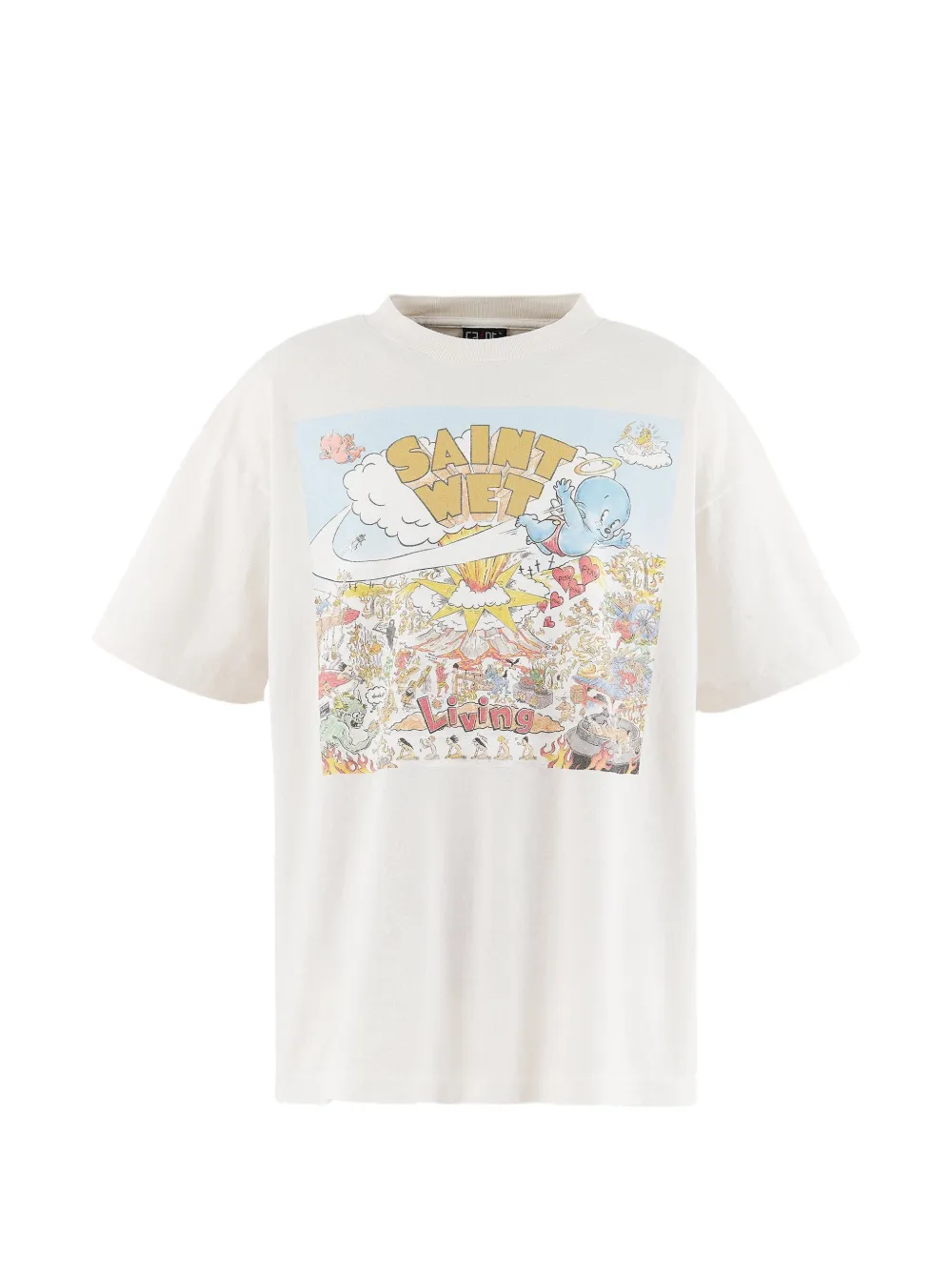 SAINT MXXXXXX graphic-print T-shirt - Bianco