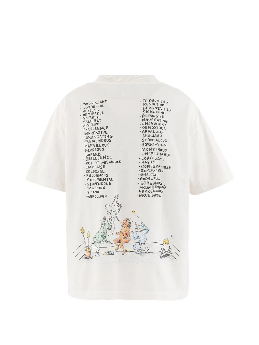 SAINT MXXXXXX T-shirt met print Wit