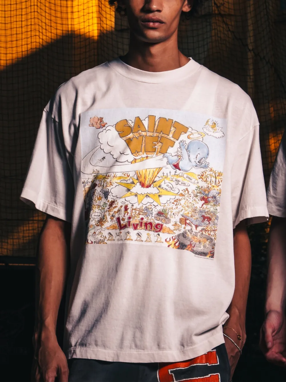 SAINT MXXXXXX T-shirt met print Wit