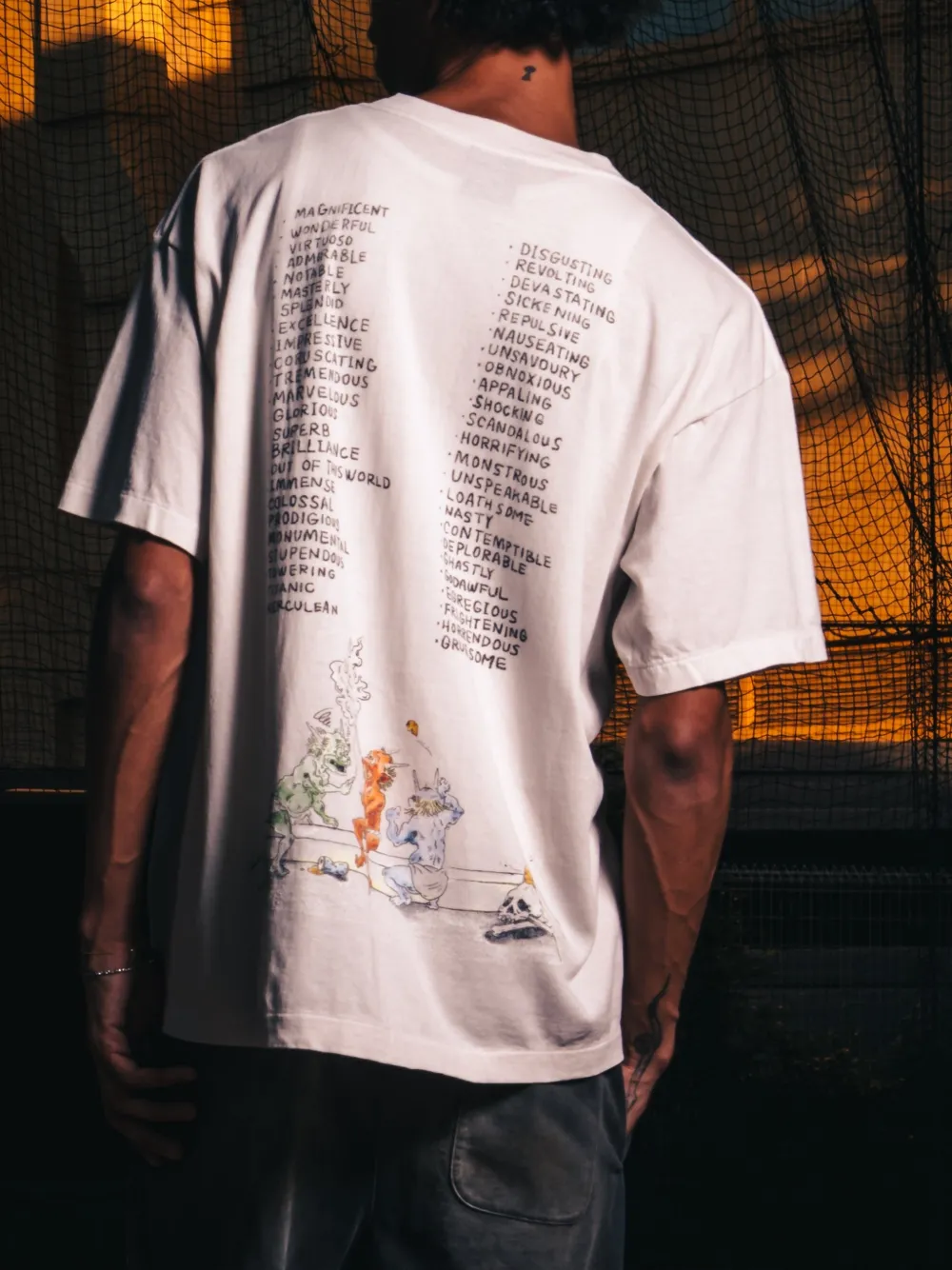 SAINT MXXXXXX T-shirt met print Wit