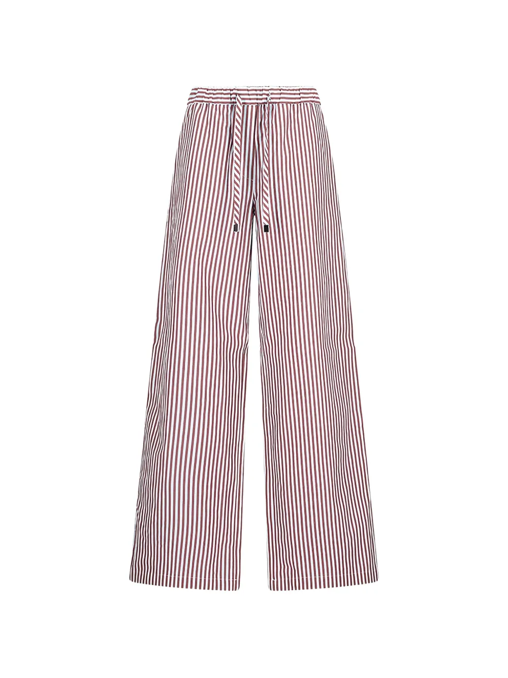The Attico striped drawstring trousers - Rosso