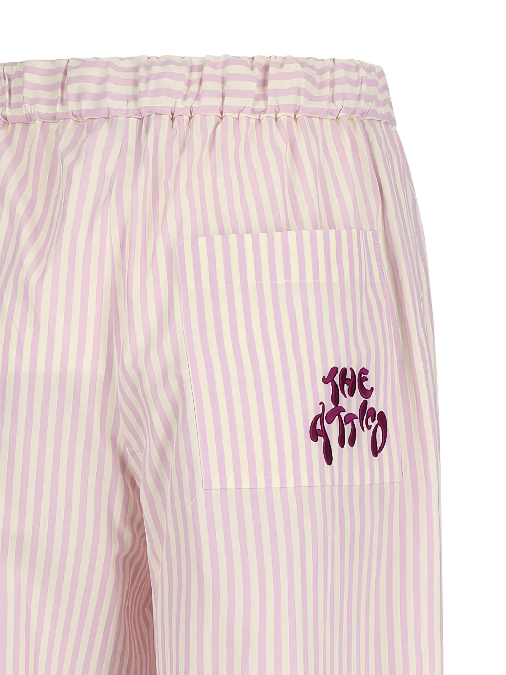 The Attico Gestreepte broek Roze