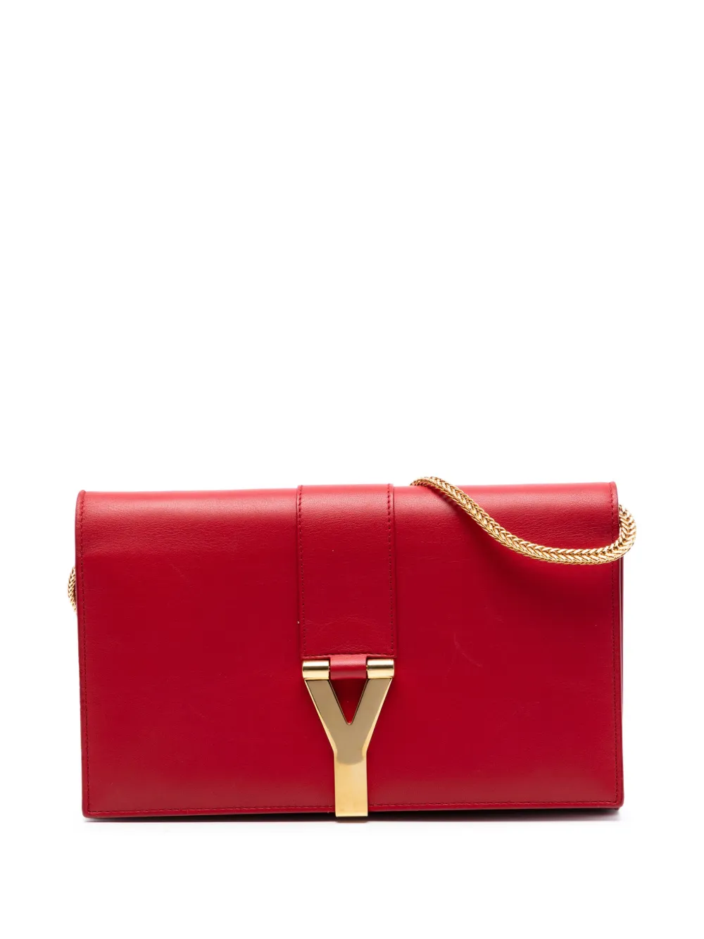 Saint Laurent Pre-Owned 2014 Leather Chyc Ligne Wallet on Chain crossbody bag - Rot