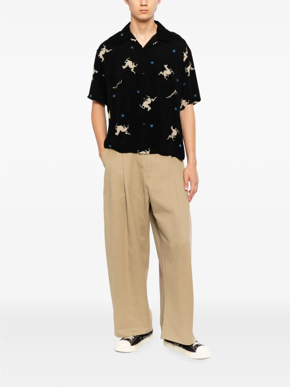 visvim Crosby shirt Zwart