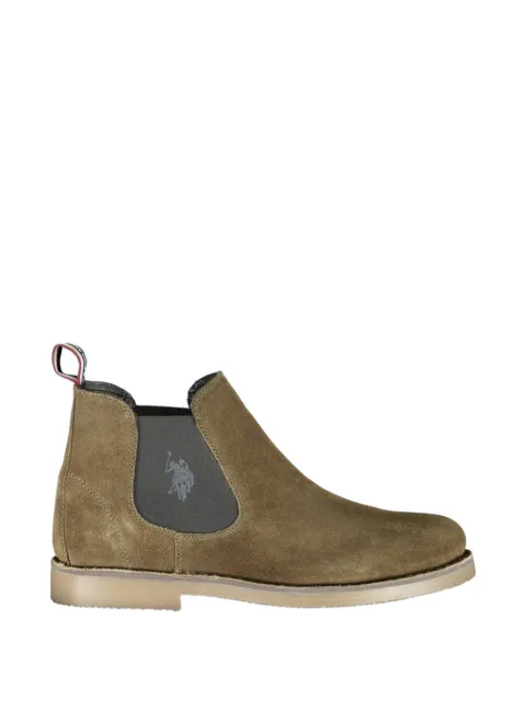U.S. POLO ASSN. round-toe suede Chelsea boots