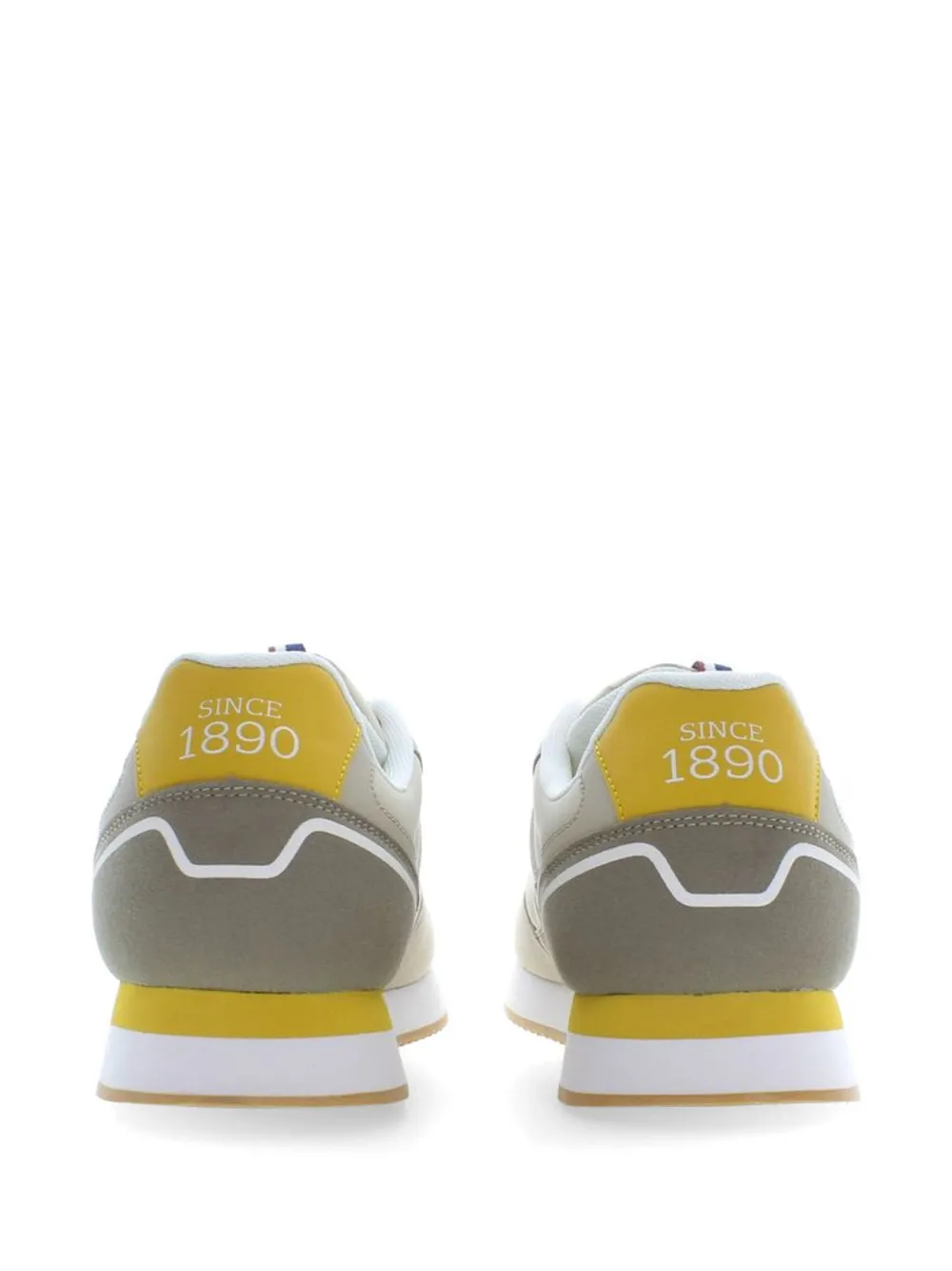 U.S. POLO ASSN. Nobil logo-patch lace-up sneakers Beige