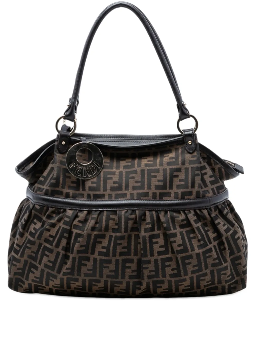 Fendi Pre-Owned 2000-2010 Large Zucca Canvas Chef shoulder bag - Marrone