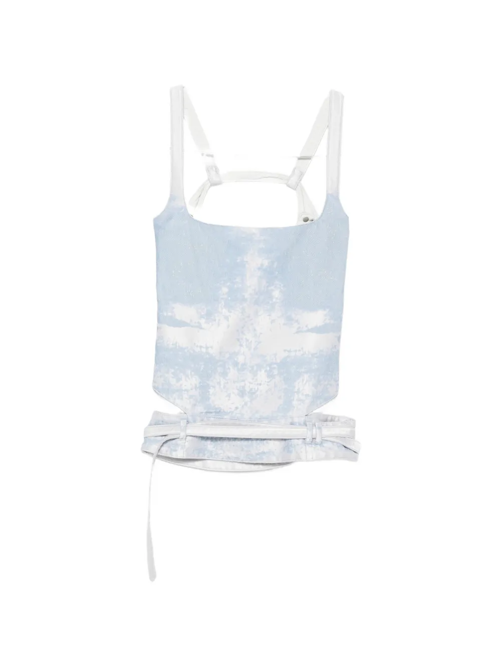 Diesel open-back belted top - Blau