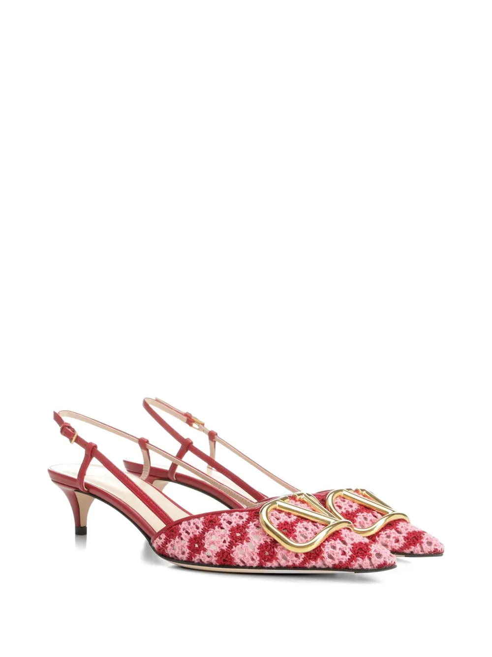 Valentino Garavani VLogo slingback sandals Rood