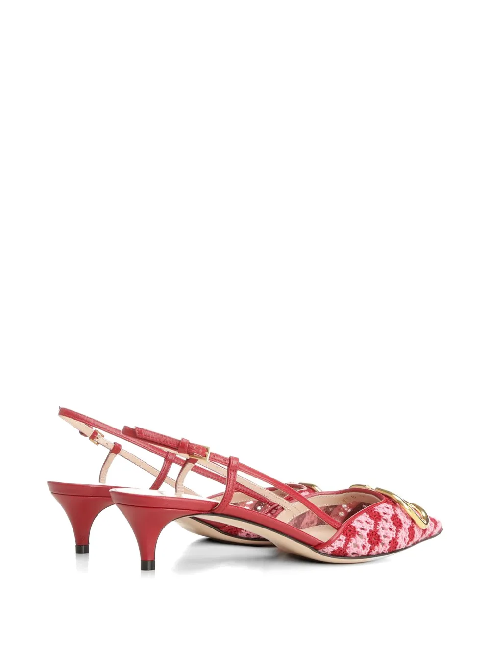 Valentino Garavani VLogo slingback sandals Rood