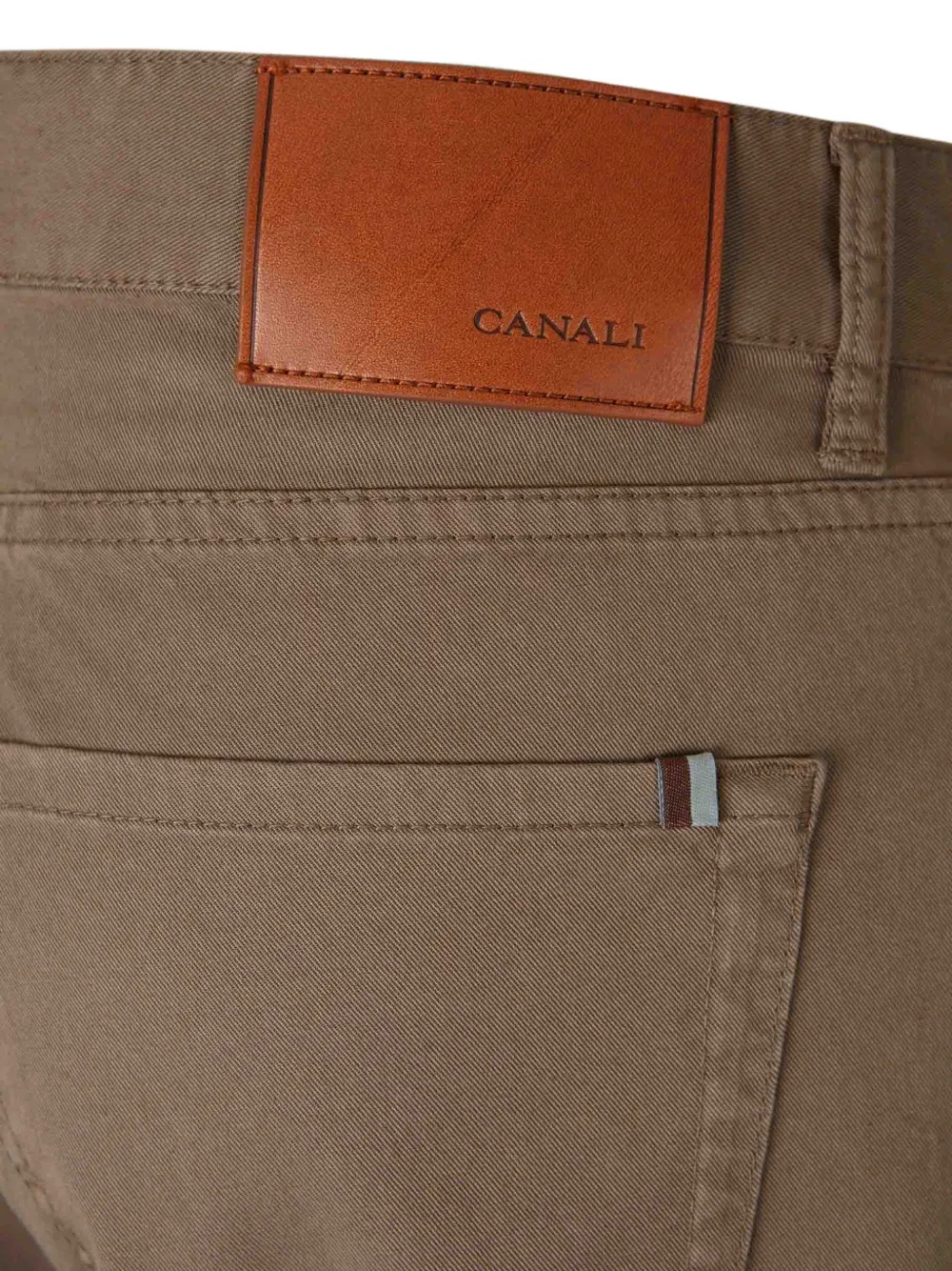 Canali Straight broek Bruin