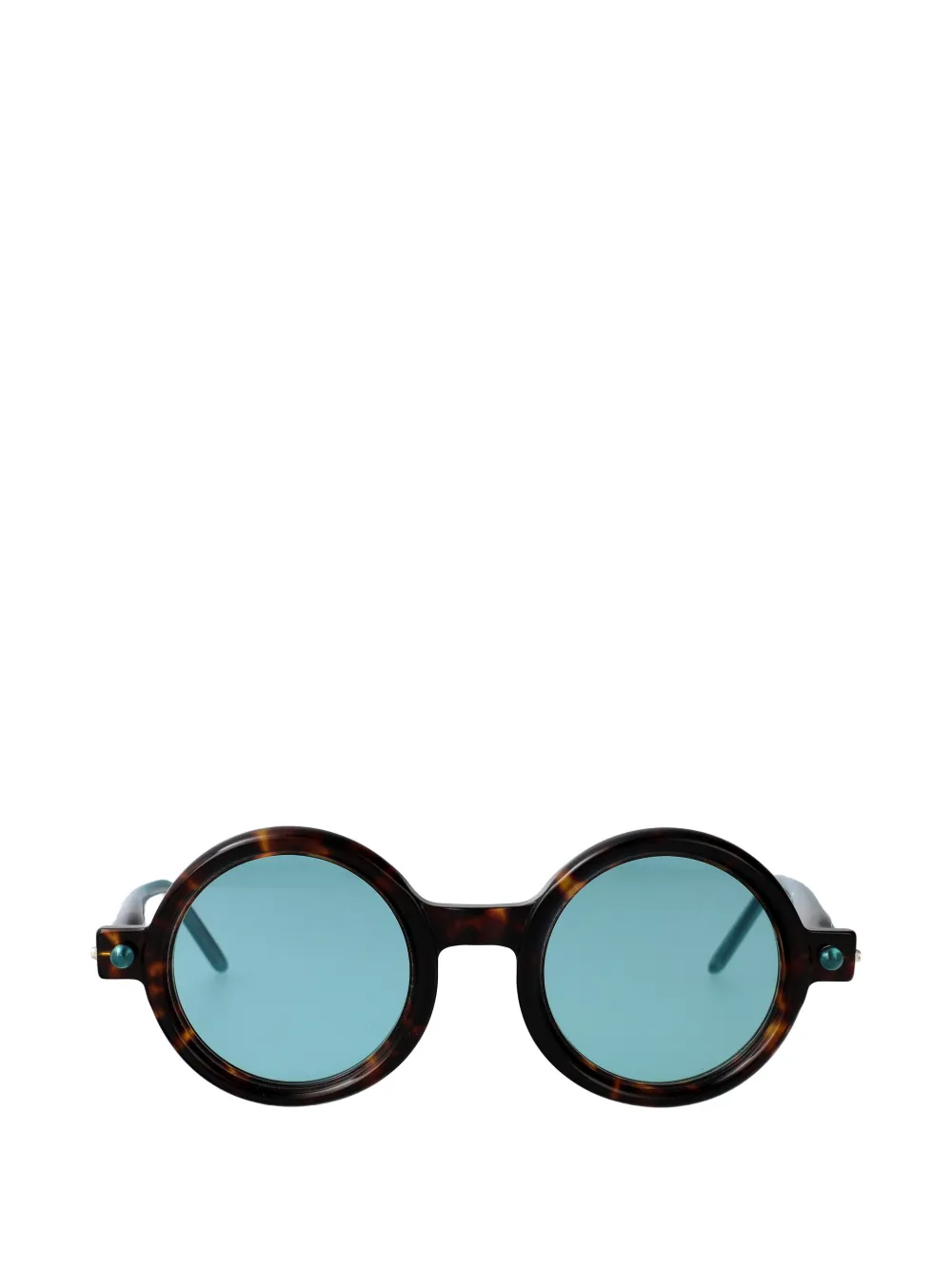 Kuboraum Maske P1 round-frame sunglasses - Marrone