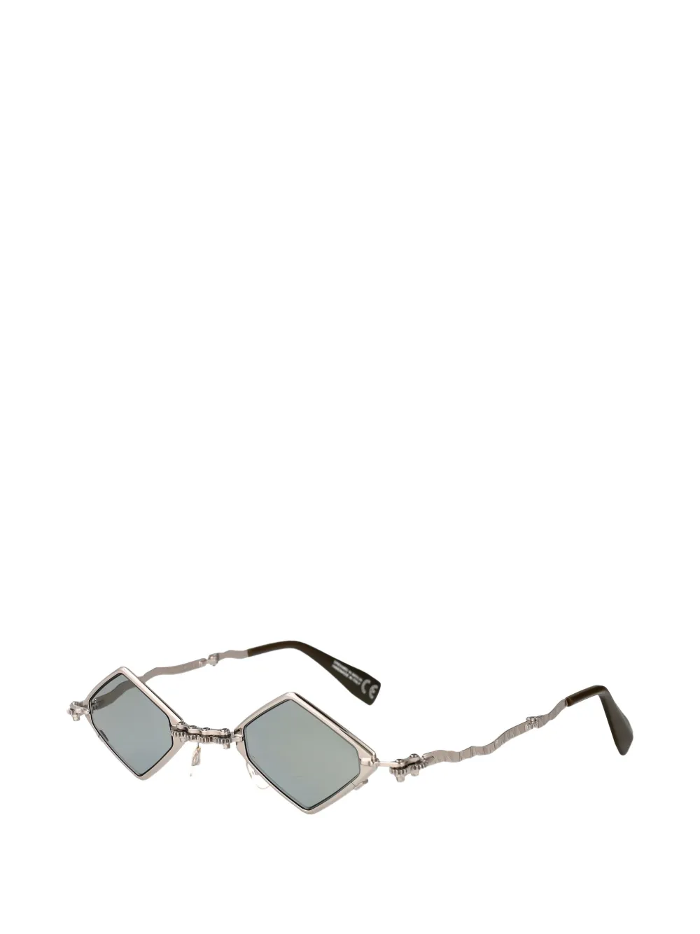 Kuboraum Maske H80 zonnebril met geometrisch montuur Zilver