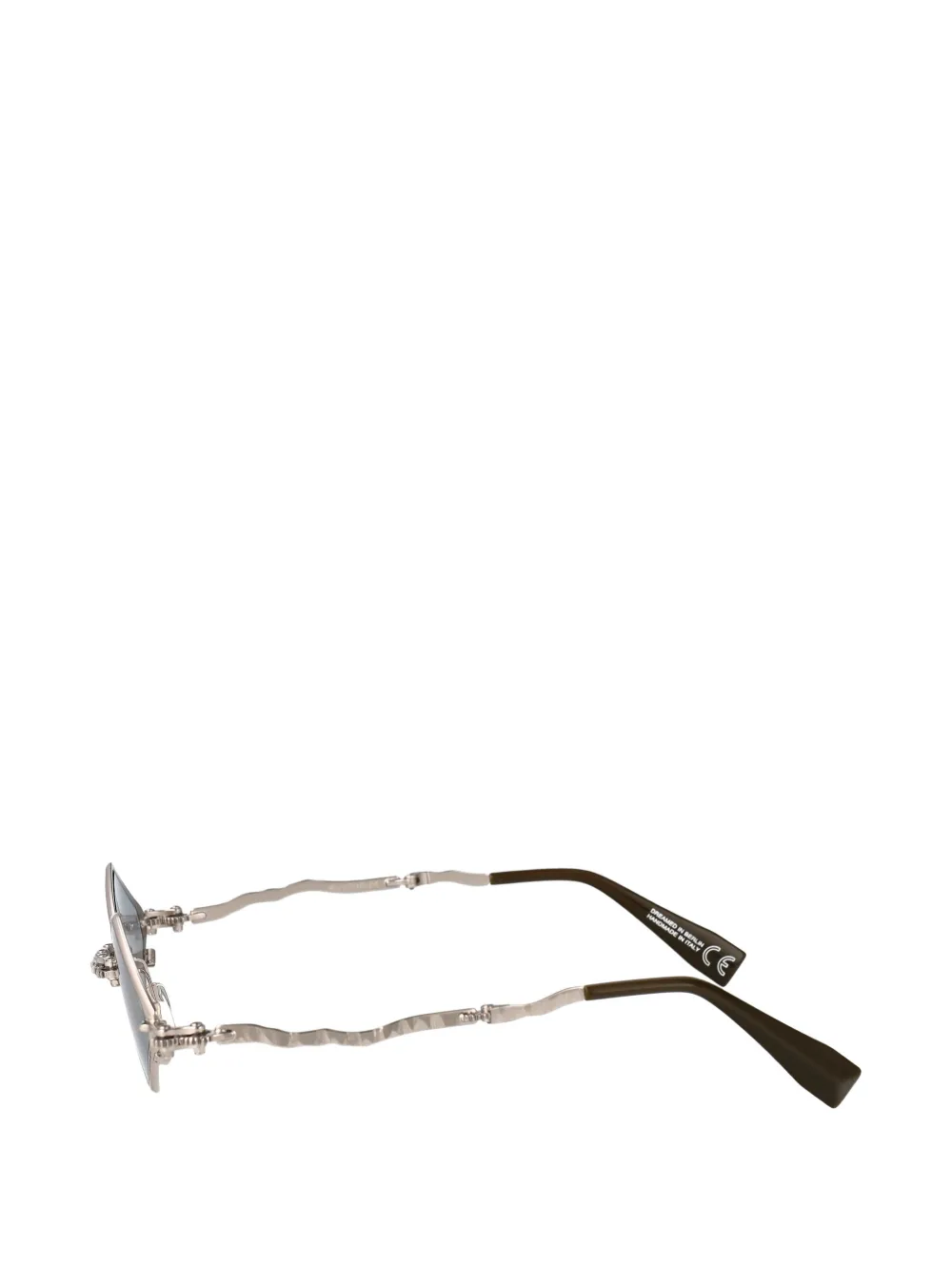 Kuboraum Maske H80 zonnebril met geometrisch montuur Zilver