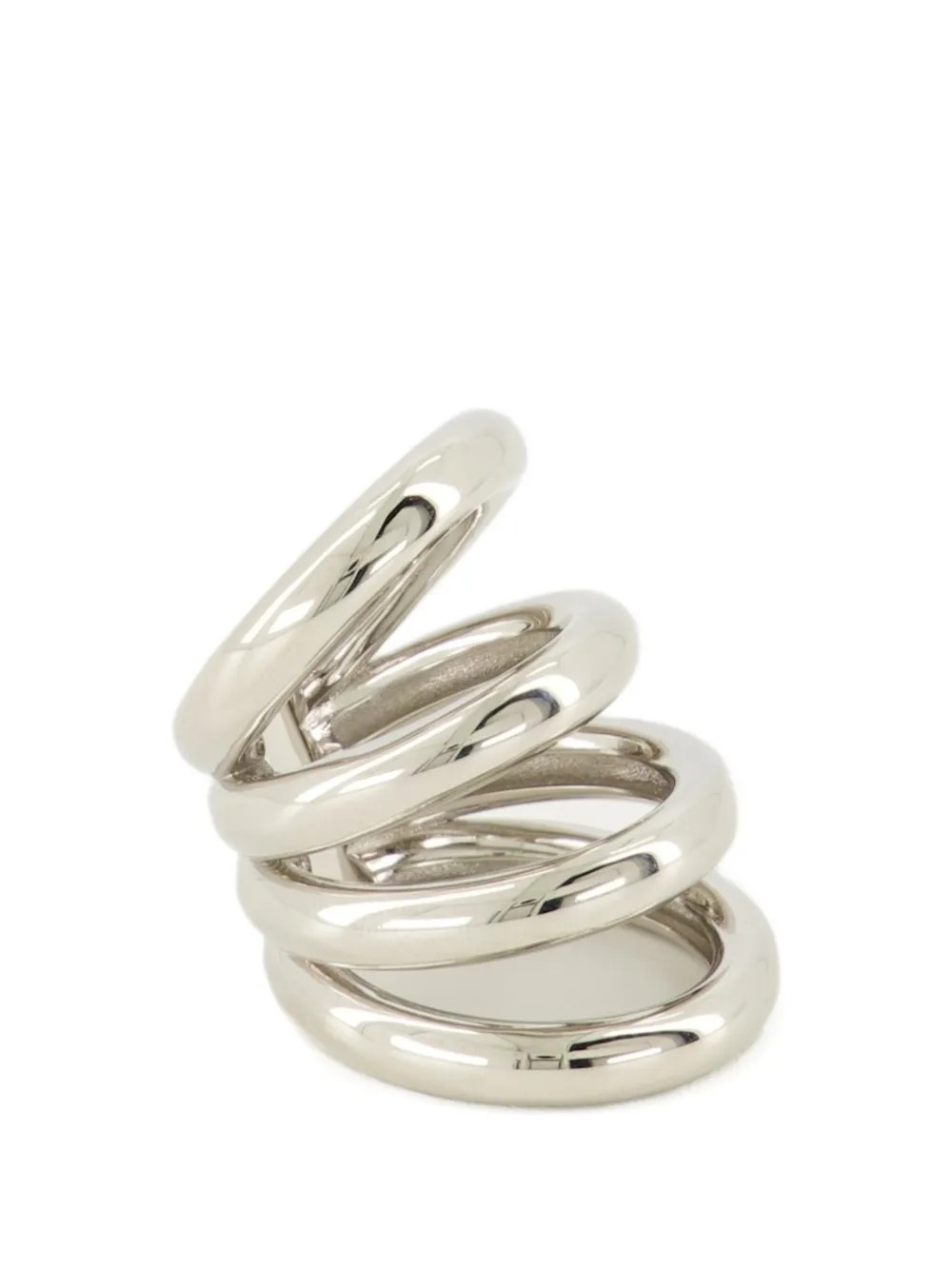 Rabanne Punk Earrings in Silver, view 2