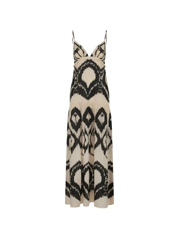 Johanna Ortiz Zea Palm Maxi Dress in Neutrals
