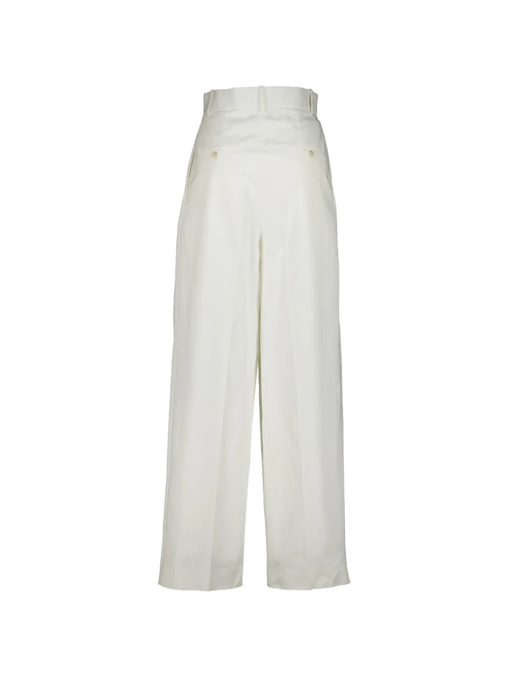La DoubleJ Brooklyn geplooide broek Wit