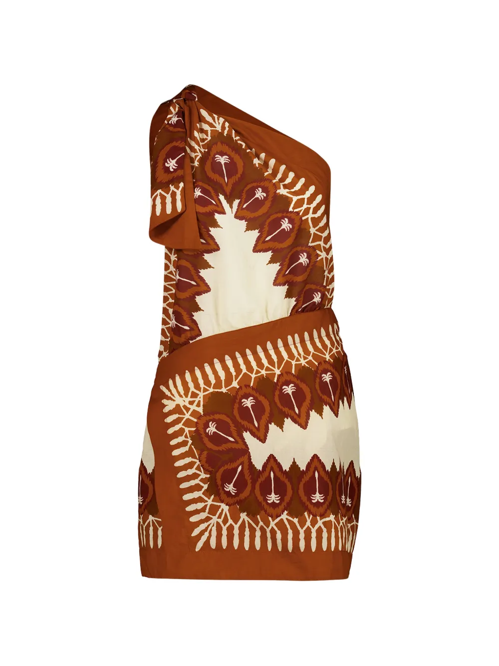 Johanna Ortiz Sun Traveller wrap mini dress - Marrone